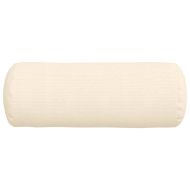 Възглавници валяци 2 pcs Крем Ø 25 x 70 см Кордюрова тъкан