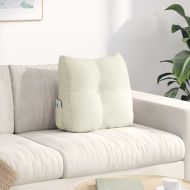 Възглавница за гръб Крем 45 x 24 x 50 см Кадифе