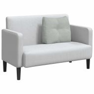 Възглавница за гръб Светлосиво 60 x 24 x 50 см Кадифе