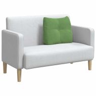 Възглавница за гръб Светло зелено 60 x 24 x 50 см Кадифе