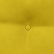 Възглавница за гръб Жълто 60 x 24 x 50 см Кадифе