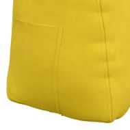 Възглавница за гръб Жълто 60 x 24 x 50 см Кадифе