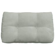 Възглавница за гръб Светлосиво 80 x 24 x 50 см Кадифе