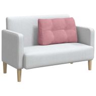 Възглавница за гръб Розово 80 x 24 x 50 см Кадифе