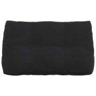 Възглавница за гръб Черно 80 x 24 x 50 см Кадифе