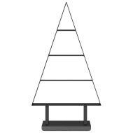Метално коледно дърво с поставка Черно 60 cm Стомана