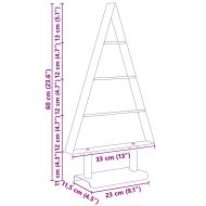 Метално коледно дърво с поставка Черно 60 cm Стомана