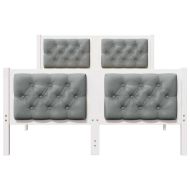 Рамка за легло Светлосиво 120 x 190 cm Солидно борово дърво