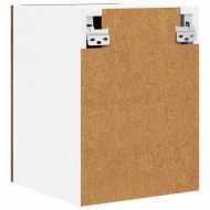 Висящ шкаф с врата Riga 2 pcs Димящ дъб и бяло 30 x 31 x 40 см