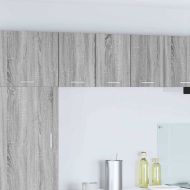 Висящ шкаф с врата Riga 2 pcs Сив Сонома и бяло 30 x 31 x 40 см