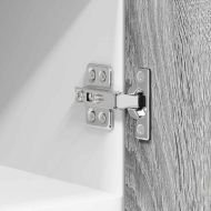 Висящ шкаф с врата Riga 2 pcs Сив Сонома и бяло 30 x 31 x 40 см