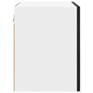 Висящ шкаф с врата Riga 2 pcs Черен дъб и бяло 40 x 31 x 40 см