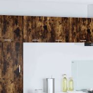 Висящ шкаф със съхранение Riga Димящ дъб и бяло 40 x 31 x 40 см