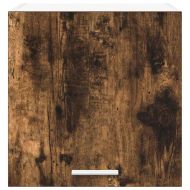 Висящ шкаф с врата Riga 2 pcs Димящ дъб и бяло 40 x 31 x 40 см