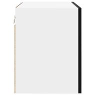 Висящ шкаф с врата Riga 2 pcs Черен дъб и бяло 50 x 31 x 40 см