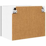 Висящ шкаф с врата Riga 2 pcs Черен дъб и бяло 50 x 31 x 40 см