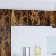 Висящ шкаф с врата Riga 2 pcs Димящ дъб и бяло 50 x 31 x 40 см