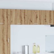 Висящ шкаф Riga 2 pcs Занаятчийски дъб и бяло 50 x 31 x 40 см