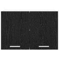 Висящ шкаф със съхранение Riga Черен дъб и бяло 60 x 31 x 40 см