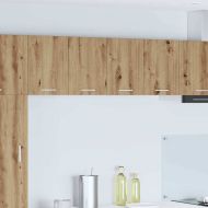Висящ шкаф Riga 2 pcs Занаятчийски дъб и бяло 60 x 31 x 40 см