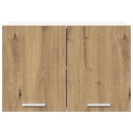Висящ шкаф Riga 2 pcs Занаятчийски дъб и бяло 60 x 31 x 40 см
