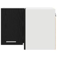 Висящ шкаф със съхранение Riga Черен дъб и бяло 57 x 57 x 40 см