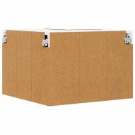 Висящ шкаф със съхранение Riga Черен дъб и бяло 57 x 57 x 40 см