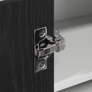 Висящ шкаф със съхранение Riga Черен дъб и бяло 57 x 57 x 40 см