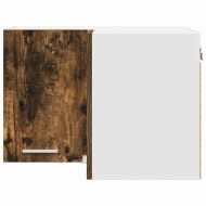 Висящ шкаф със съхранение Riga Димящ дъб и бяло 57 x 57 x 40 см