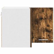 Висящ шкаф със съхранение Riga Димящ дъб и бяло 57 x 57 x 40 см