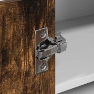 Висящ шкаф със съхранение Riga Димящ дъб и бяло 57 x 57 x 40 см