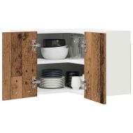 Висящ шкаф Riga Стара дървесина и бяло 57 x 57 x 40 см