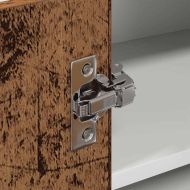 Висящ шкаф Riga Стара дървесина и бяло 57 x 57 x 40 см