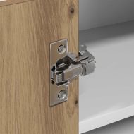 Висящ шкаф Riga Занаятчийски дъб и бяло 57 x 57 x 40 см