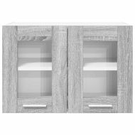 Висящ шкаф със съхранение Riga 2 pcs Сив Сонома 60 x 31 x 40 см