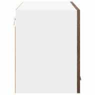 Висящ шкаф със съхранение Riga Димящ дъб и бяло 80 x 31 x 40 см