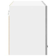 Висящ шкаф с врата Riga Сив Сонома и бяло 80 x 31 x 40 см