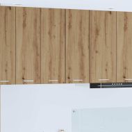 Висящ шкаф Riga 2 pcs Занаятчийски дъб и бяло 30 x 31 x 80 см