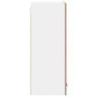 Висящ шкаф с врата Riga Сонома дъб и бяло 40 x 31 x 80 см