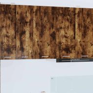 Висящ шкаф със съхранение Riga Димящ дъб и бяло 40 x 31 x 80 см