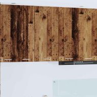 Висящ шкаф с врата Riga Стара дървесина и бяло 40 x 31 x 80 см