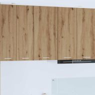 Висящ шкаф с врата Riga Занаятчийски дъб и бяло 40 x 31 x 80 см