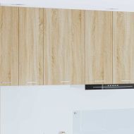 Висящ шкаф с врата Riga Сонома дъб и бяло 50 x 31 x 80 см