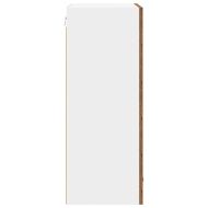 Висящ шкаф с врата Riga Стара дървесина и бяло 50 x 31 x 80 см