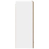 Висящ шкаф с врата Riga Занаятчийски дъб и бяло 50 x 31 x 80 см