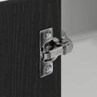 Висящ шкаф със съхранение Riga Черен дъб и бяло 57 x 57 x 80 см