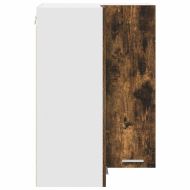 Висящ шкаф със съхранение Riga Димящ дъб и бяло 57 x 57 x 80 см