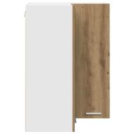 Висящ шкаф Riga Занаятчийски дъб и бяло 57 x 57 x 80 см