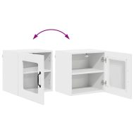 Кухненски шкаф Лъскаво бяло 40 x 31 x 40 см Инженерно дърво