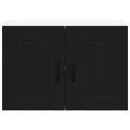 Кухненски шкаф 2 pcs Черно 60 x 31 x 40 см Инженерно дърво